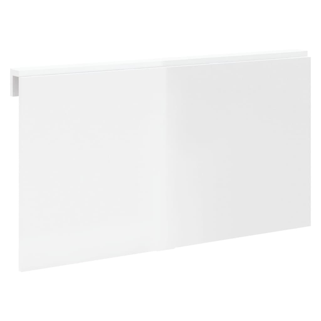 vidaXL Zložljiva stenska miza visok sijaj bela 100x60x56 cm inžen. les
