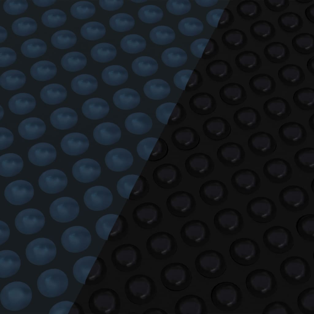 vidaXL Plavajoča PE solarna folija za bazen 1200x600 cm črna in modra