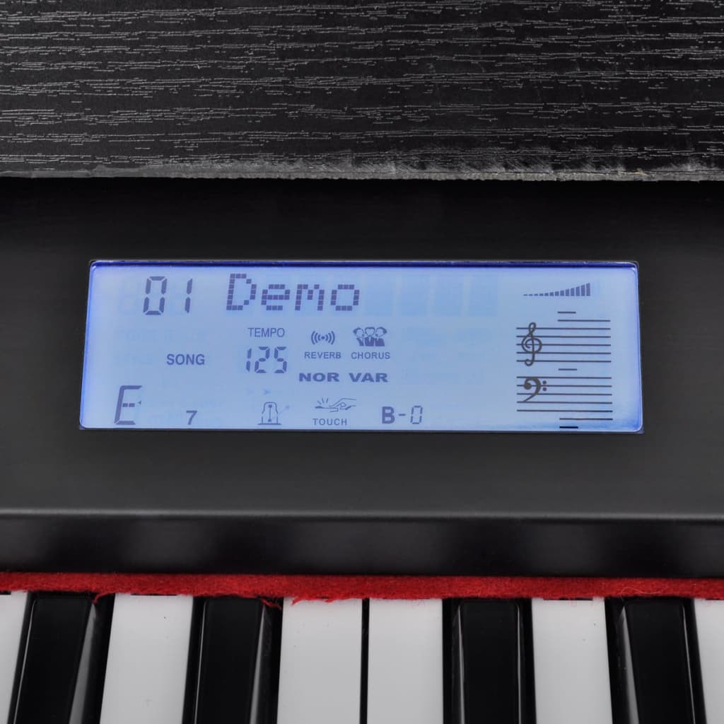 vidaXL Električni / Digitalni Klavir z 88 Tipkami in Stojalom za Note