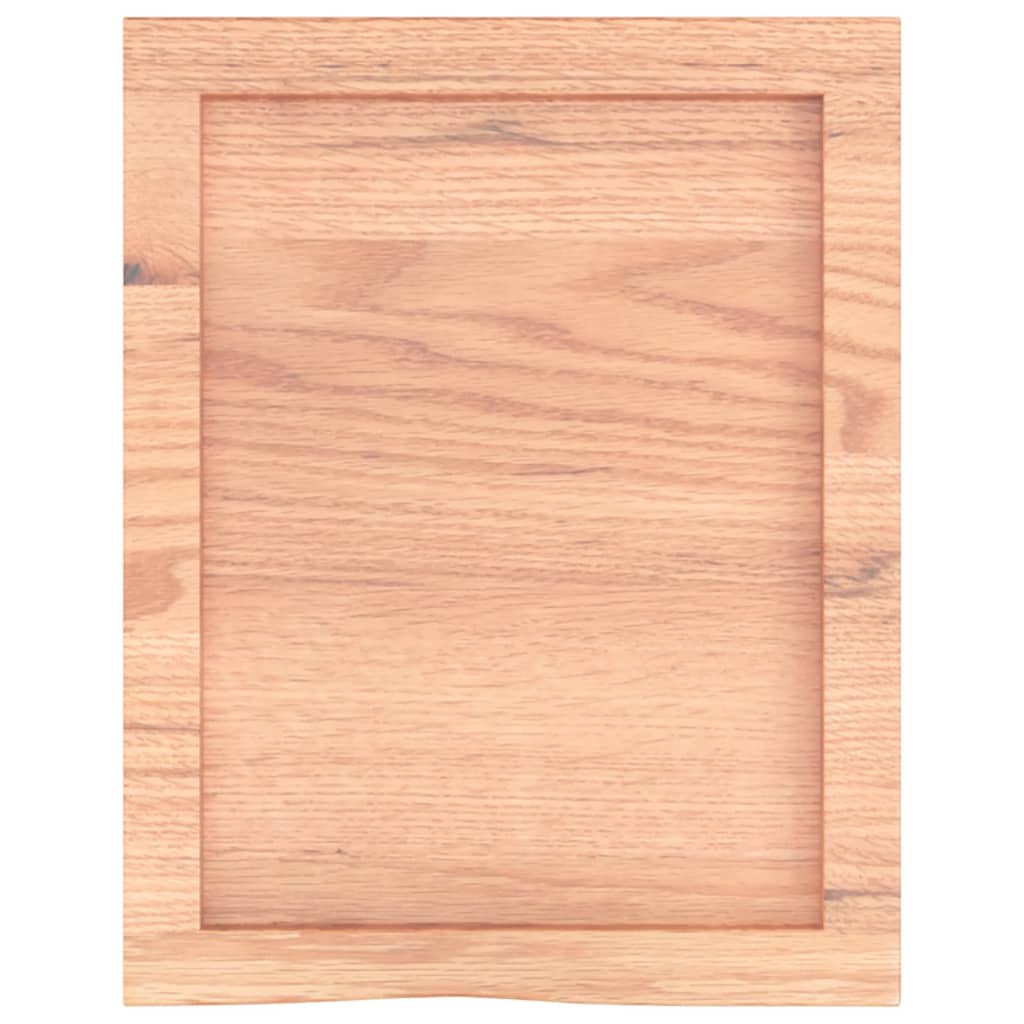 vidaXL Kopalniški pult svetlo rjav 40x50x(2-4) cm obdelan trden les