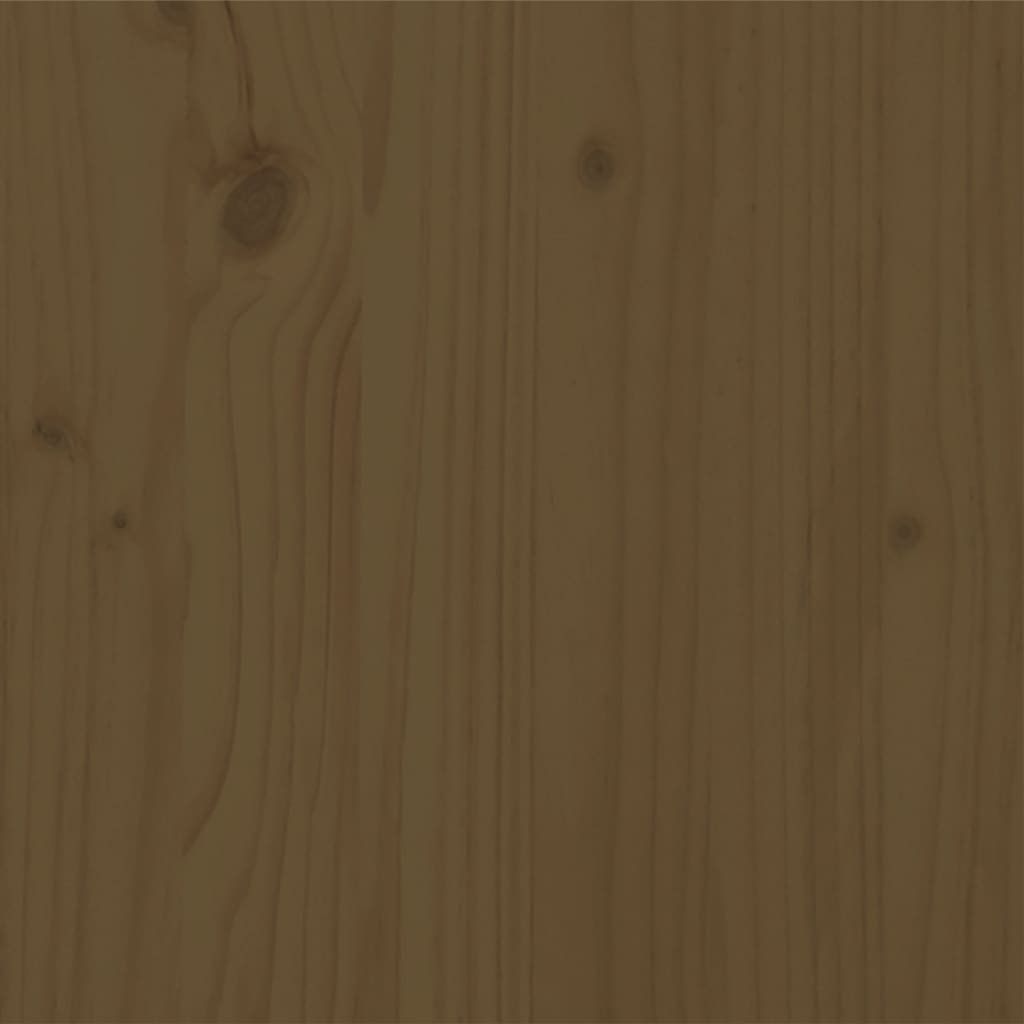 vidaXL Posteljni okvir medeno rjav iz trdne borovine 100x200 cm