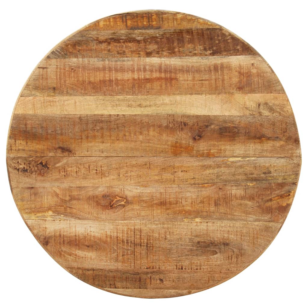 vidaXL Jedilna miza okrogla 100x100x75 cm robusten mangov les
