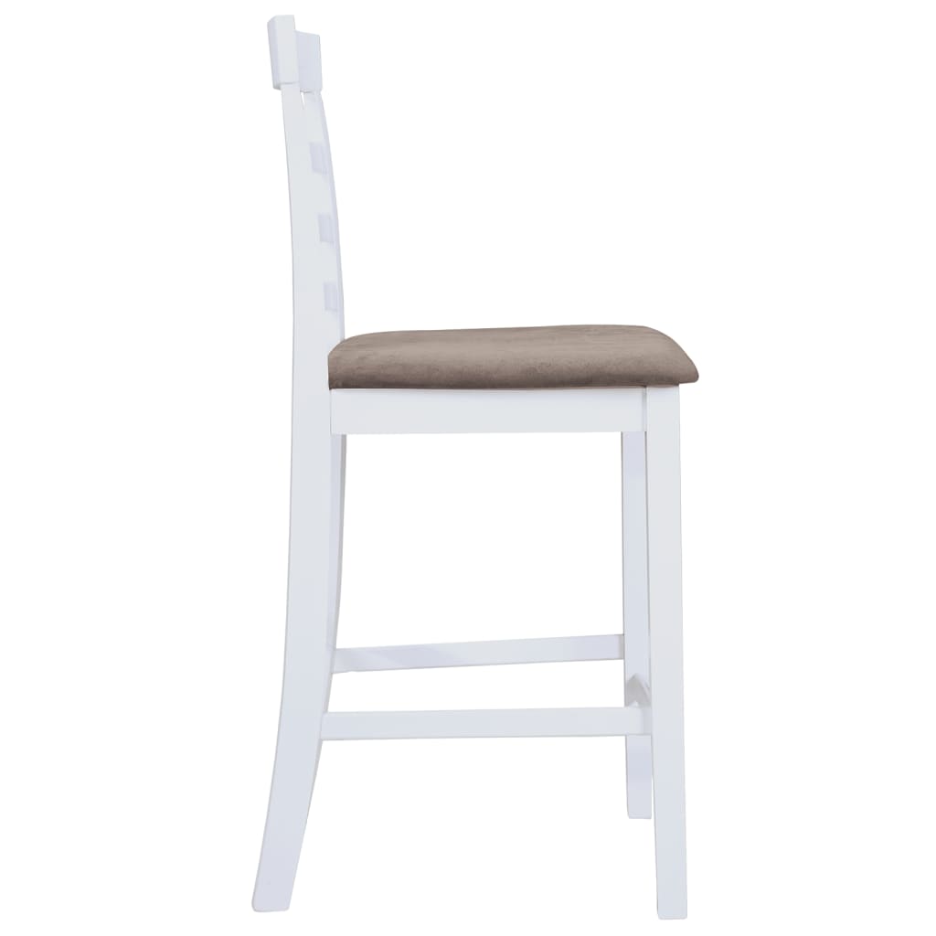 vidaXL Barski stolčki 2 kosa belo blago