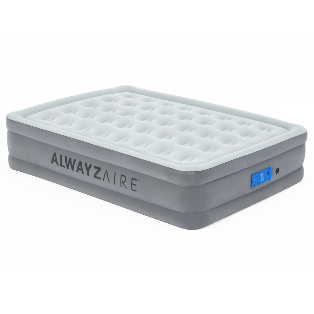 Bestway Napihljiva postelja AlwayzAire za 2 osebi 203x152x46 cm siva