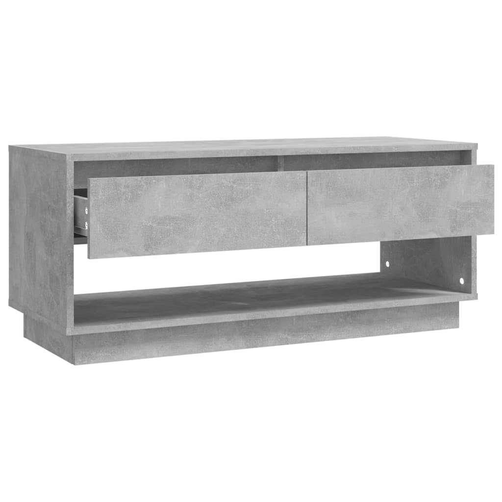 vidaXL TV omarica betonsko siva 102x41x44 cm iverna plošča