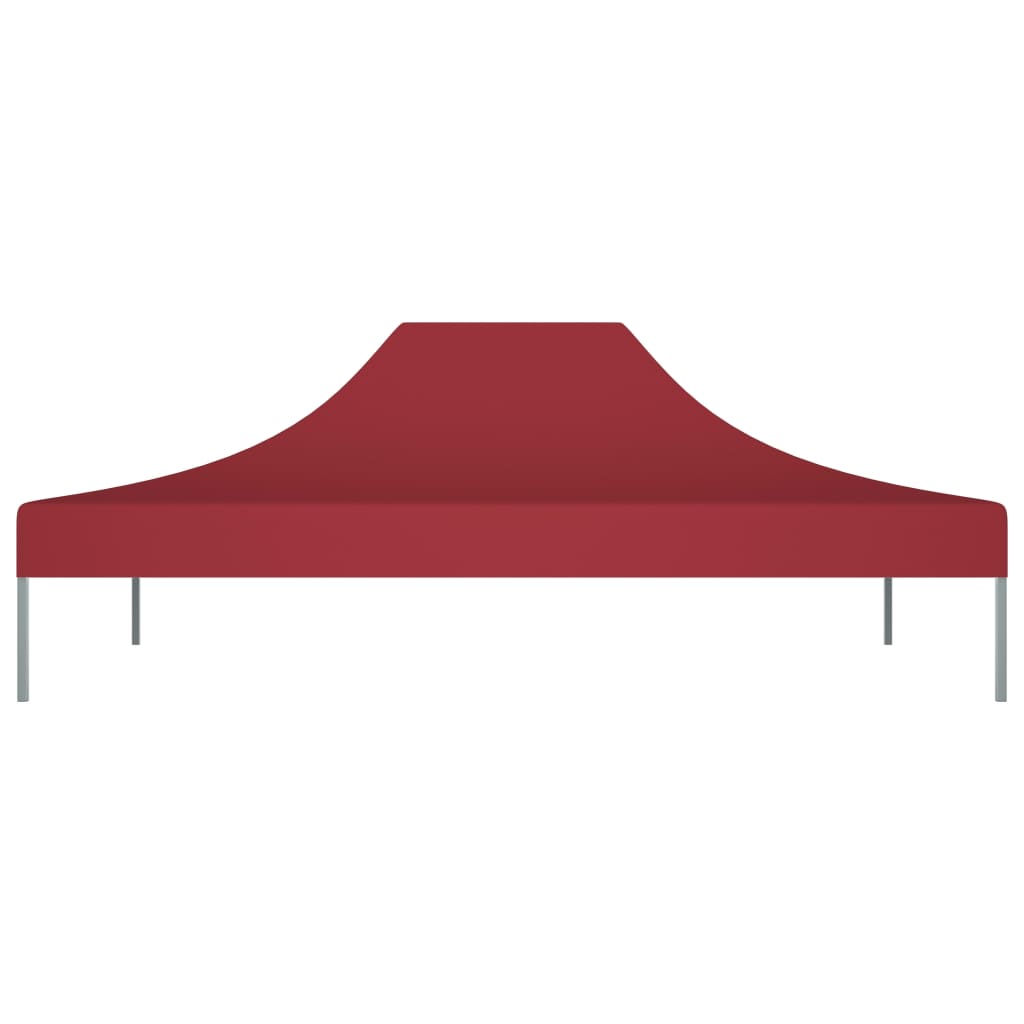 vidaXL Streha za vrtni šotor 4x3 m bordo 270 g/m²