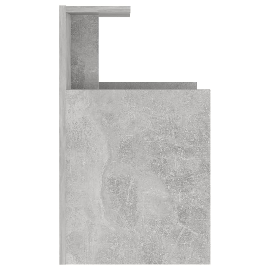 vidaXL Nočna omarica betonsko siva 40x35x60 cm iverna plošča