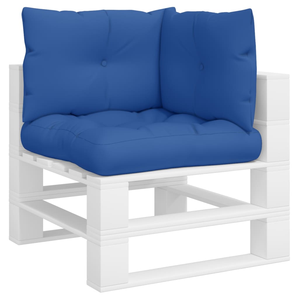 vidaXL Blazine za kavč iz palet 3 kosi kraljevsko modre