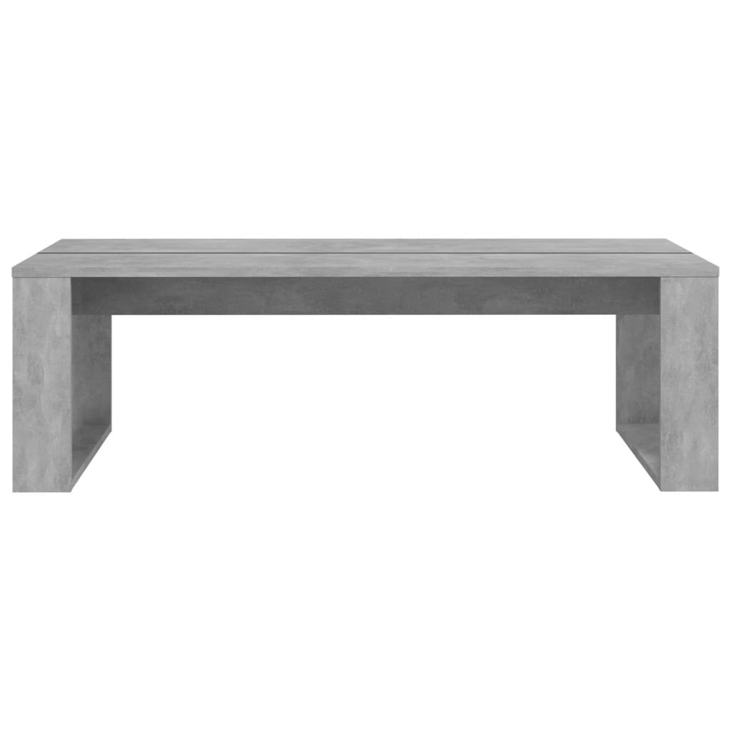 vidaXL Klubska mizica betonsko siva 110x50x35 cm inženirski les