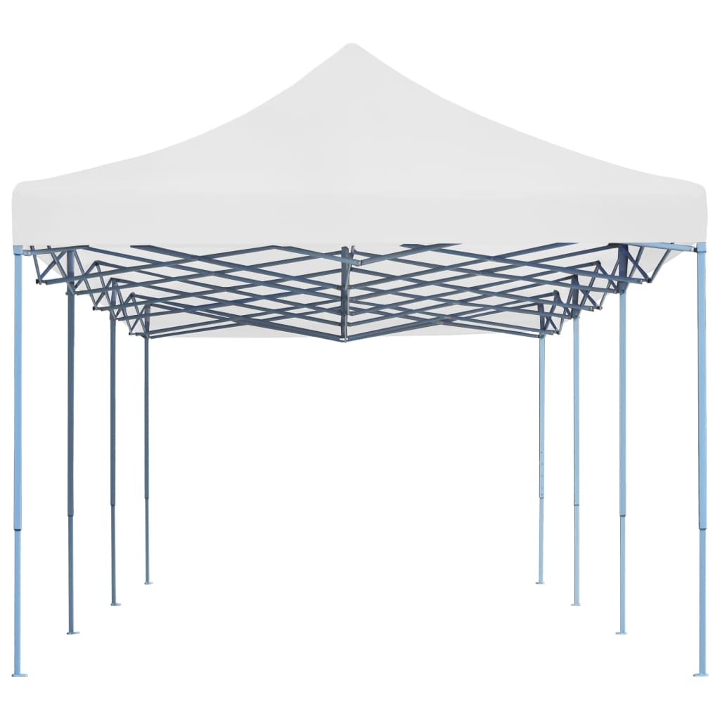 vidaXL Zložljiv pop-up šotor za zabave 3x9 m bel