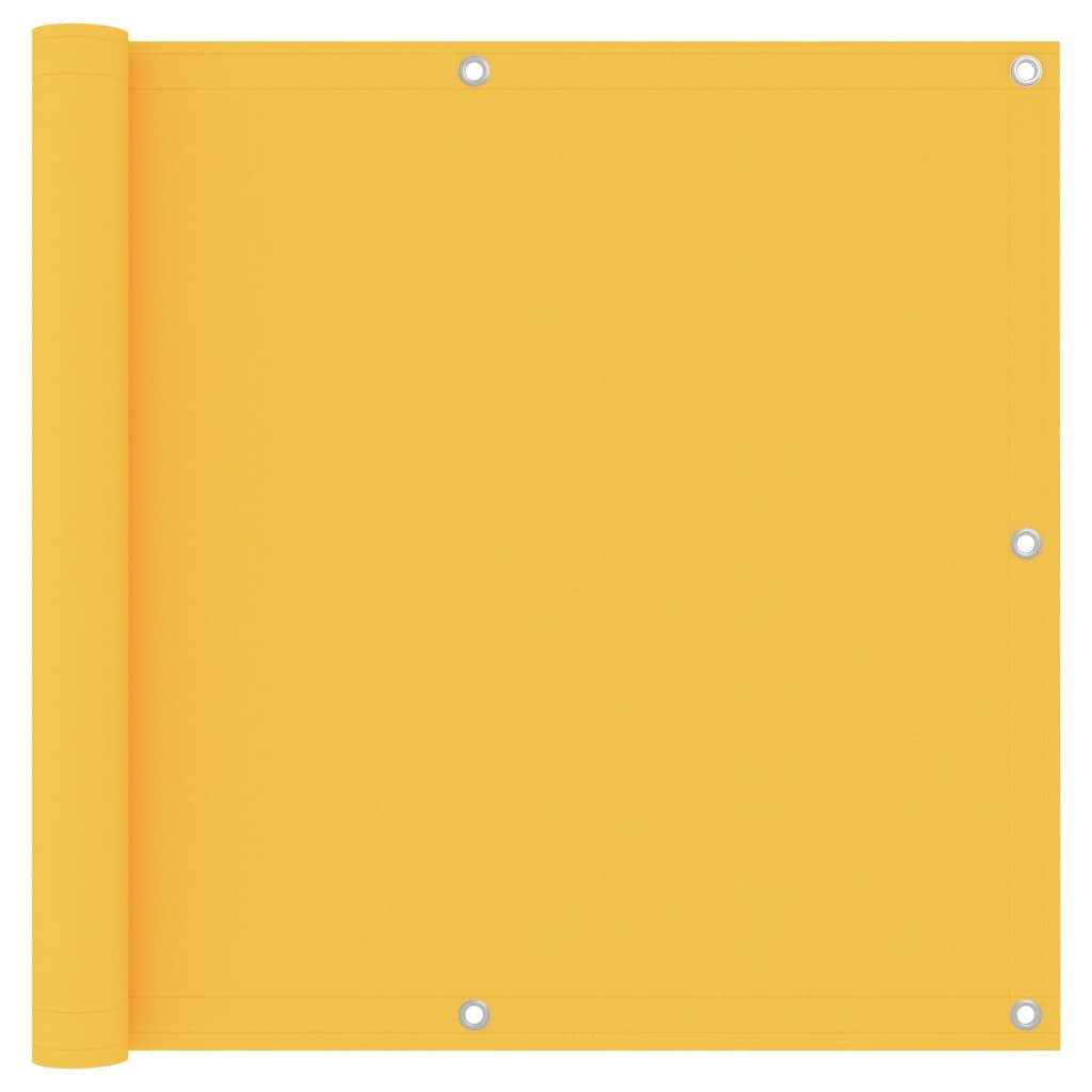 vidaXL Balkonsko platno rumeno 90x600 cm oksford blago