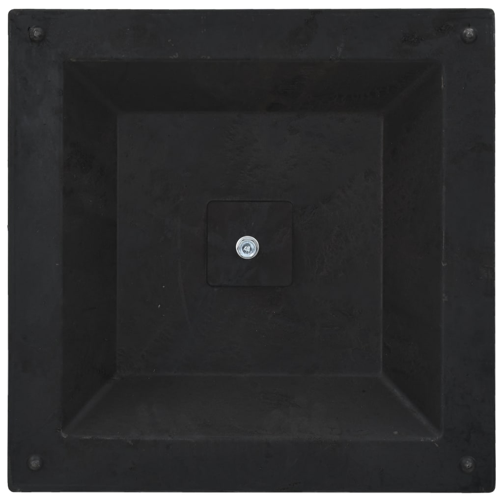 vidaXL Podstavek za senčnik kvadraten poliestrska smola 12 kg bronast
