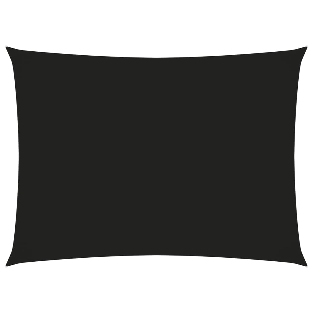 vidaXL Senčno jadro oksford blago pravokotno 3x4,5 m črno