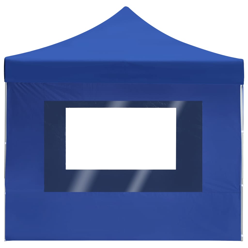 vidaXL Profesionalni šotor za zabave aluminij 4,5x3 m moder