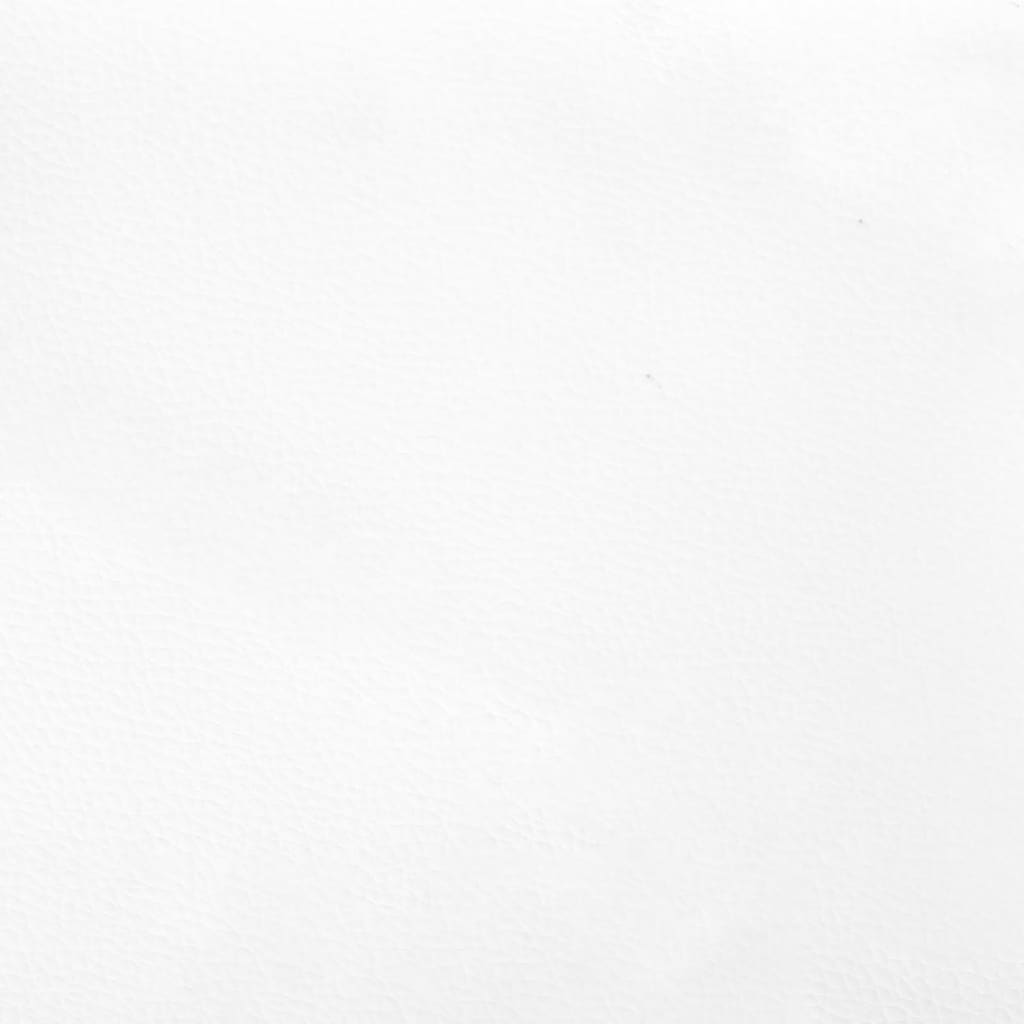 vidaXL Vzglavje z ušesi belo 147x16x78/88 cm umetno usnje