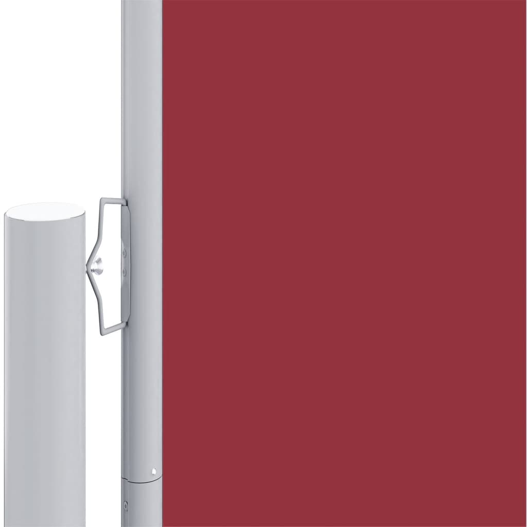 vidaXL Zložljiva stranska tenda rdeča 180x600 cm