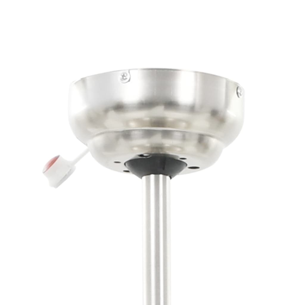 vidaXL Dekorativni stropni ventilator s svetilko 128 cm bel