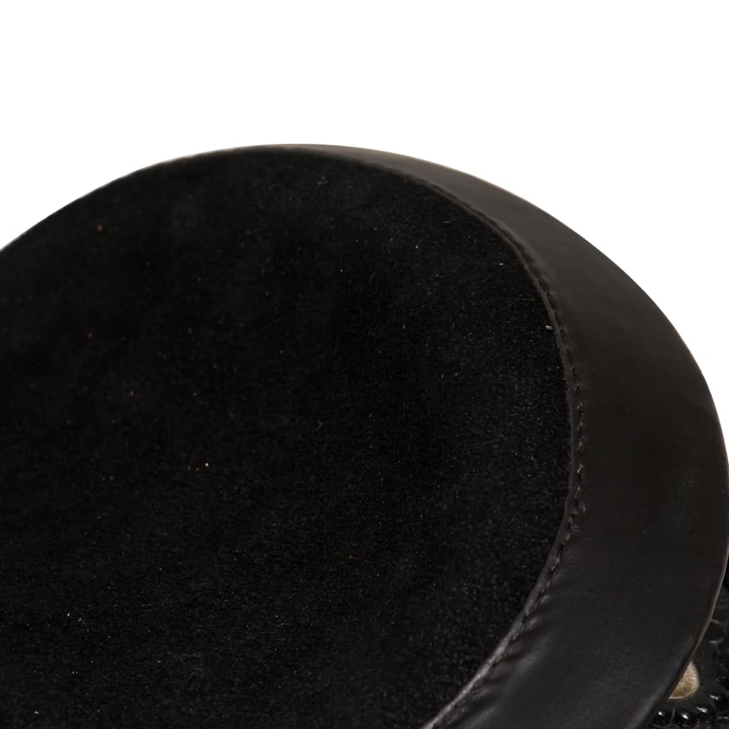 vidaXL Western sedlo, uzda in oprsnica pravo usnje 12" črne barve