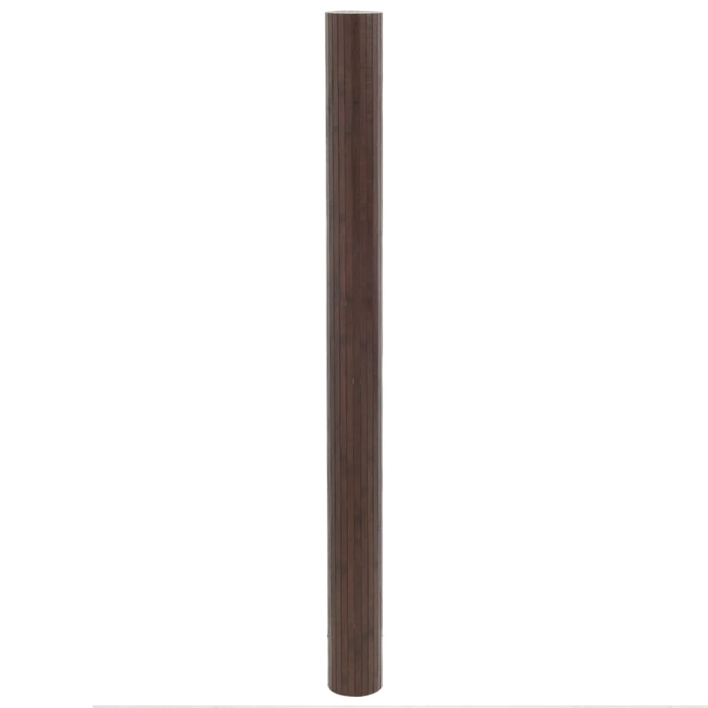 vidaXL Preproga pravokotna temno rjava 80x300 cm bambus