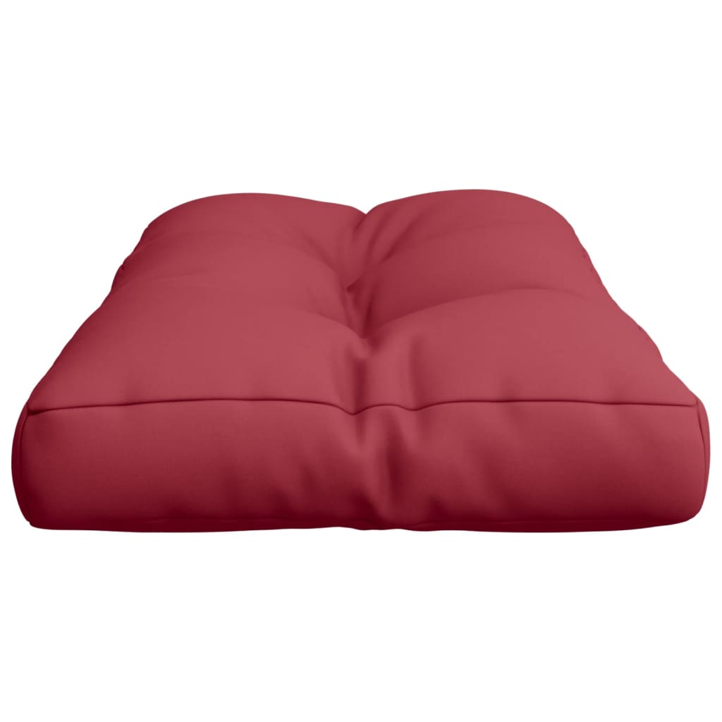 vidaXL Blazina za kavč iz palet vinsko rdeča 70x40x12 cm
