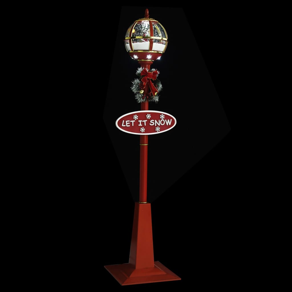 vidaXL Novoletna ulična svetilka z Božičkom 175 cm LED