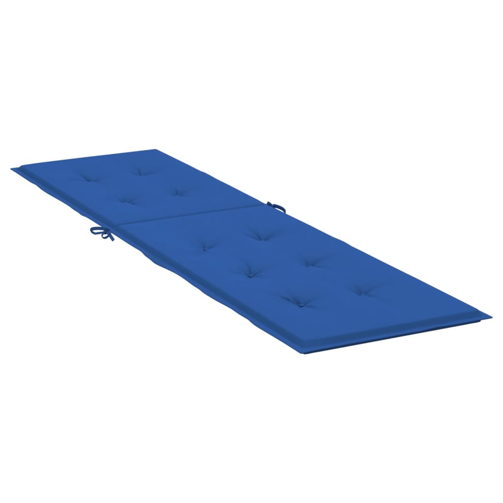 vidaXL Blazina za ležalnik kraljevsko modra (75+105)x50x3 cm