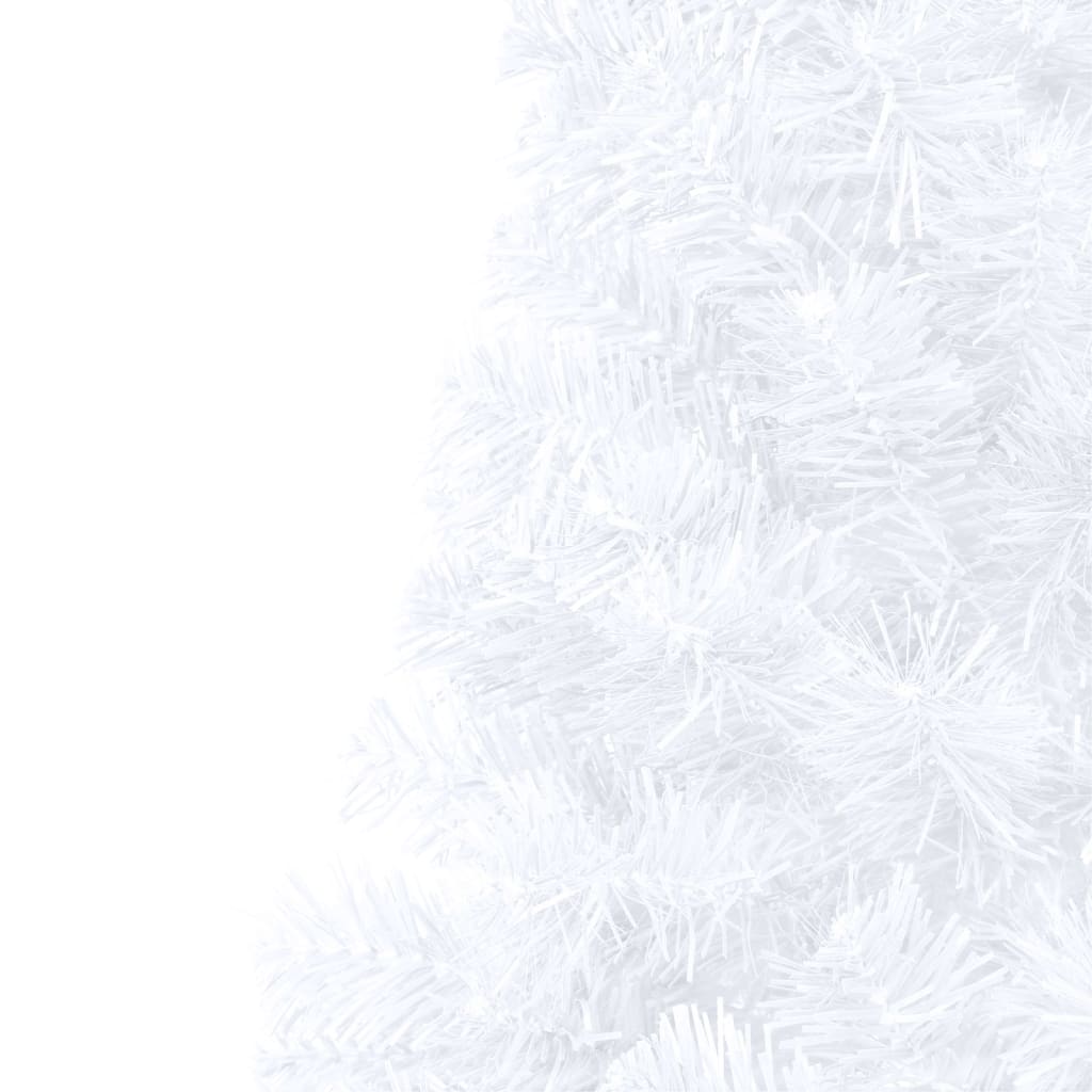 vidaXL Umetna osvetljena novoletna jelka z bunkicami bela 180 cm