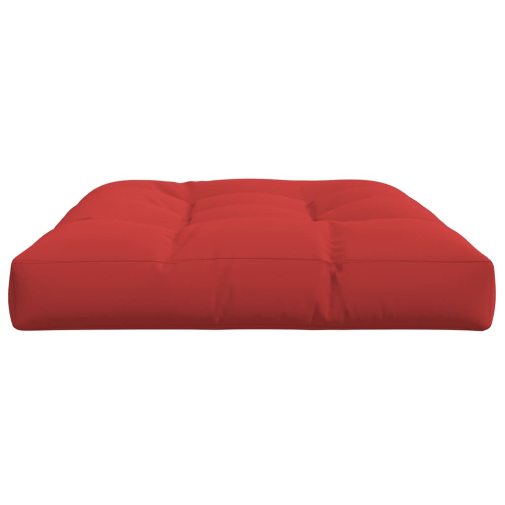 vidaXL Blazina za kavč iz palet rdeča 120x80x12
