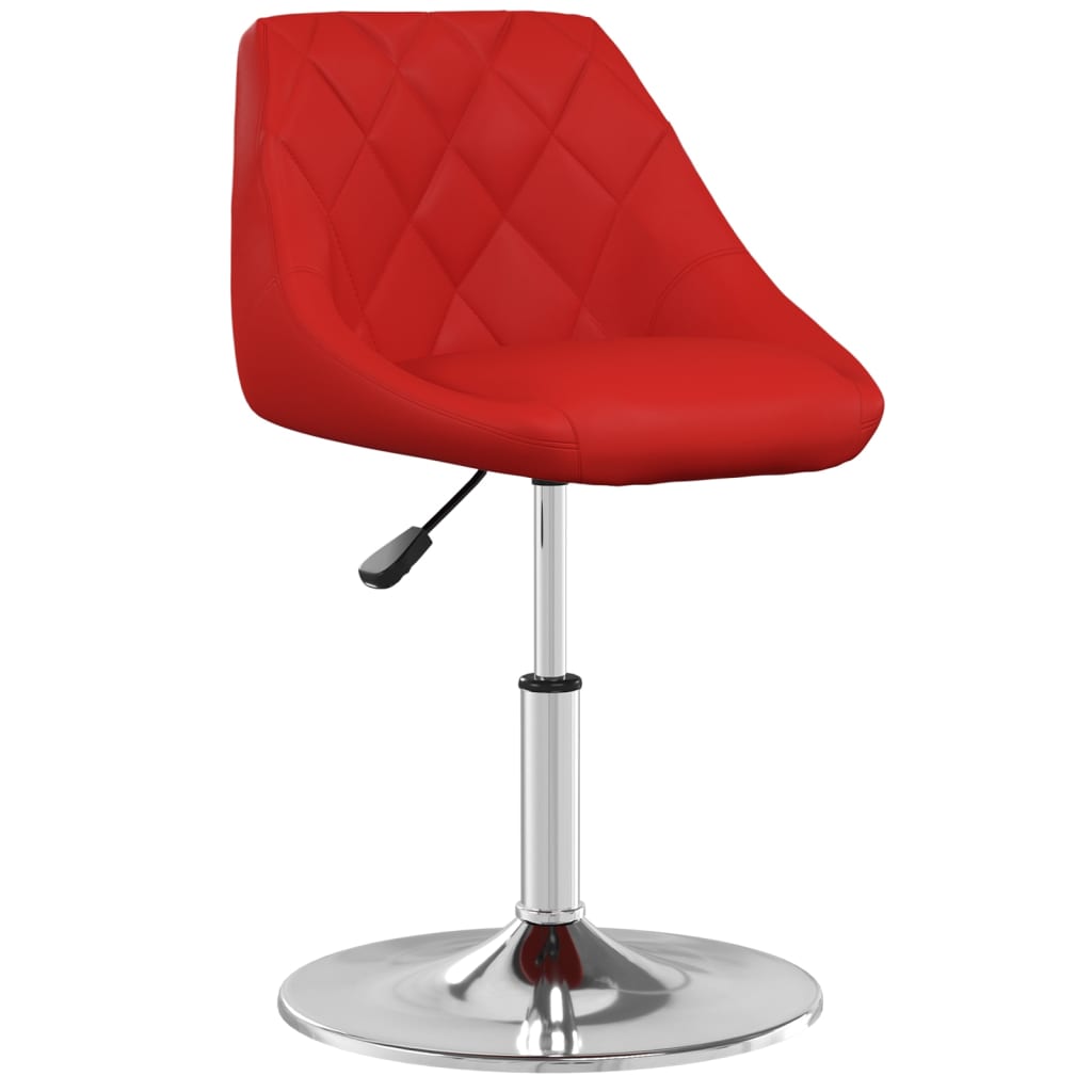 vidaXL Barski stolček vinsko rdeče umetno usnje