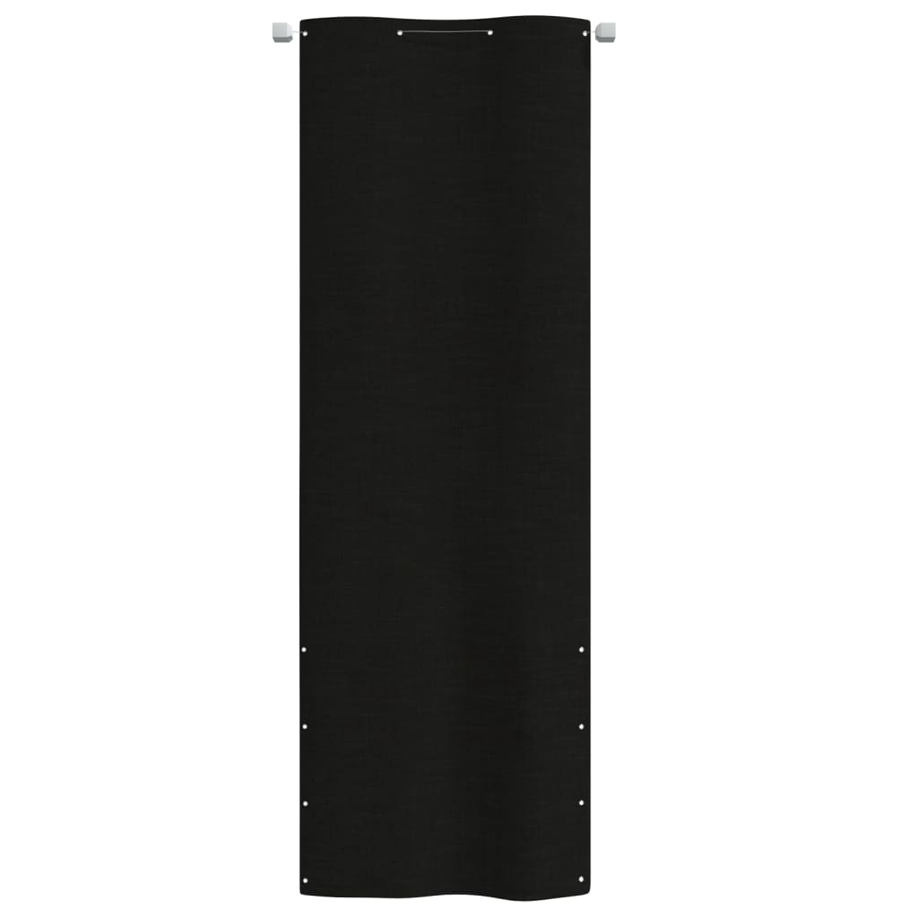 vidaXL Balkonsko platno črno 80x240 cm tkanina Oxford
