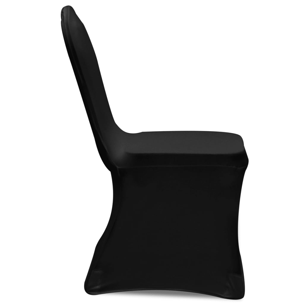 vidaXL Prevleka za stol raztegljiva črna 12 kosov