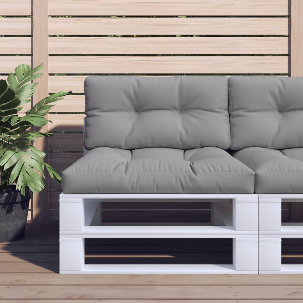 vidaXL Blazina za kavč iz palet siva 80x40x10 cm