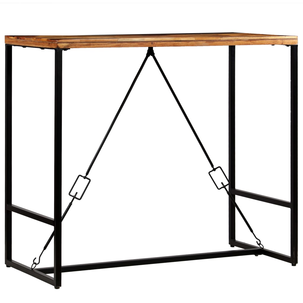 vidaXL Barska miza iz trdnega predelanega lesa 120x60x106 cm