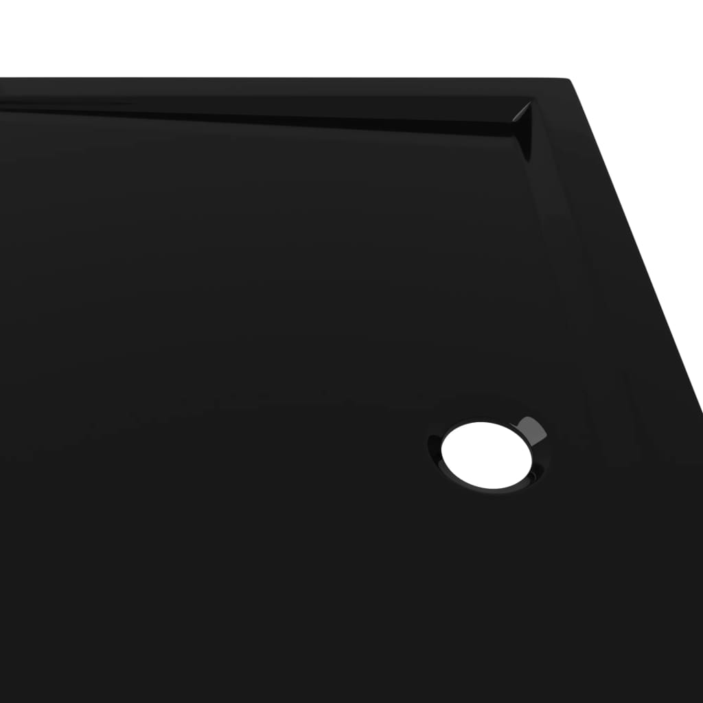 vidaXL Pravokotna ABS tuš kad črna 80x110 cm