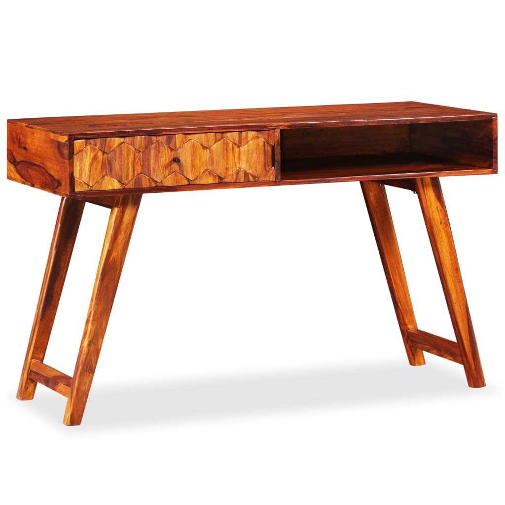 vidaXL Pisalna miza iz trdnega palisandra 118x50x76 cm