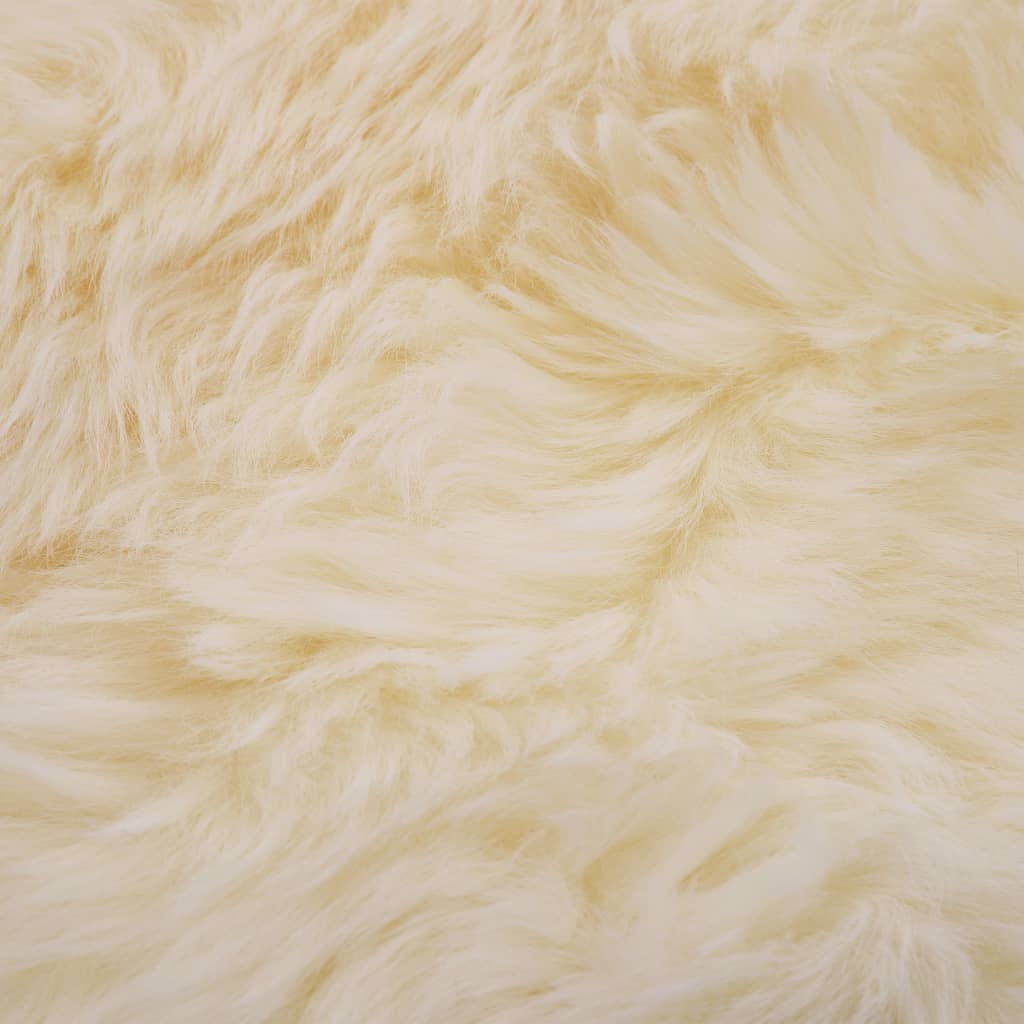 vidaXL Preproga iz ovčje kože 60x90 cm bela