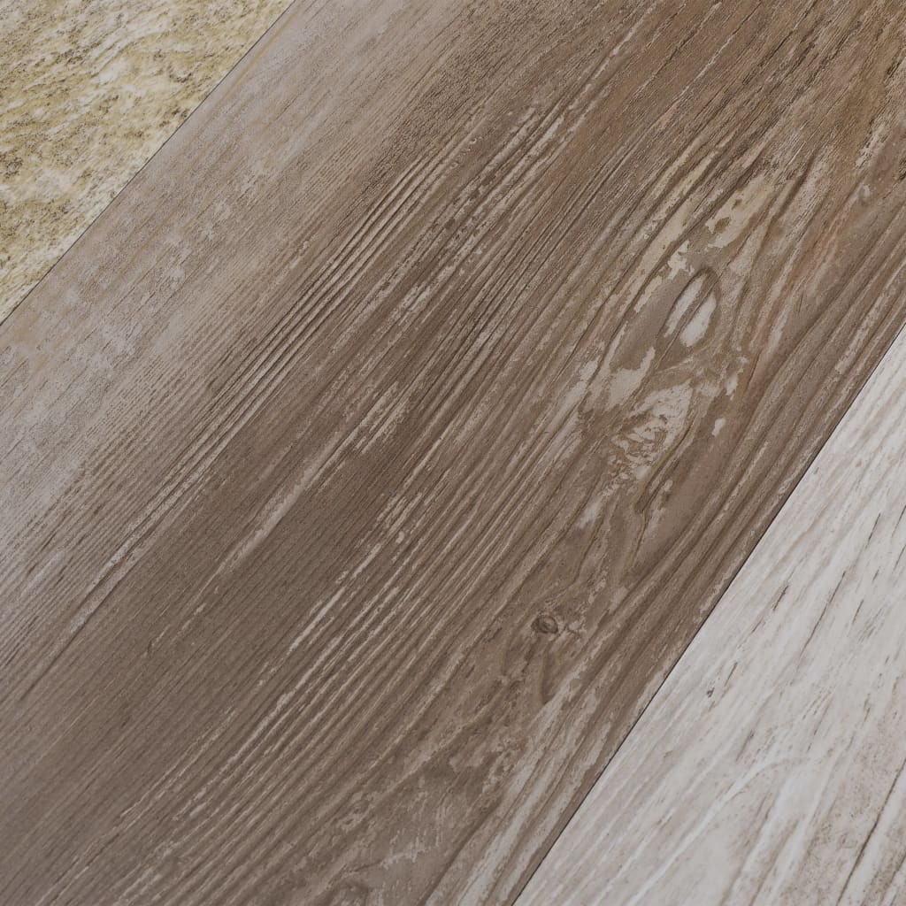 vidaXL PVC talne plošče 5,02 m² 2 mm samolepilne barva lesa