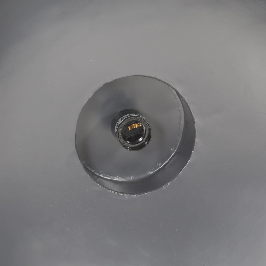 vidaXL Industrijska viseča svetilka 42 cm siva E27