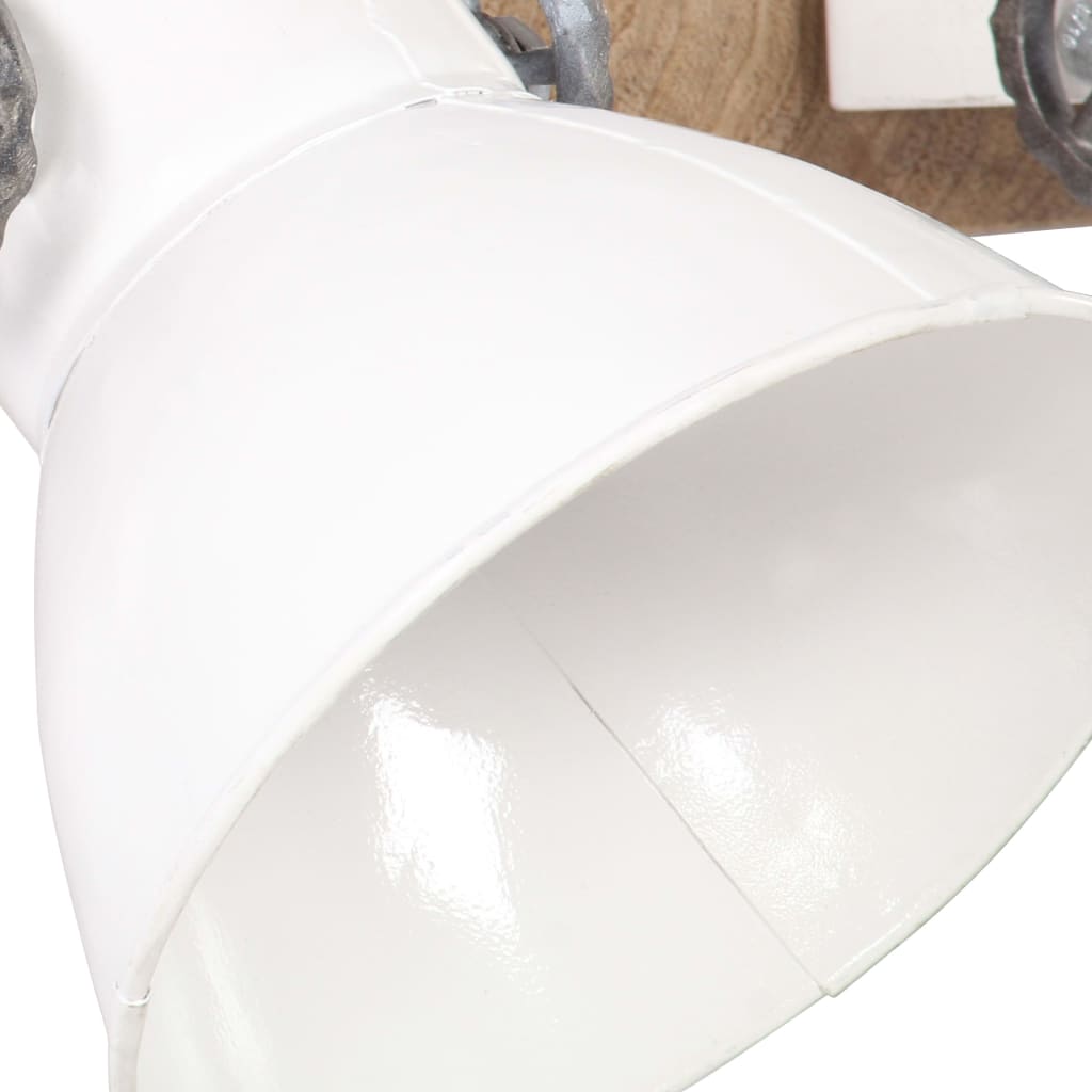 vidaXL Industrijska stenska svetilka bela 90x25 cm E27