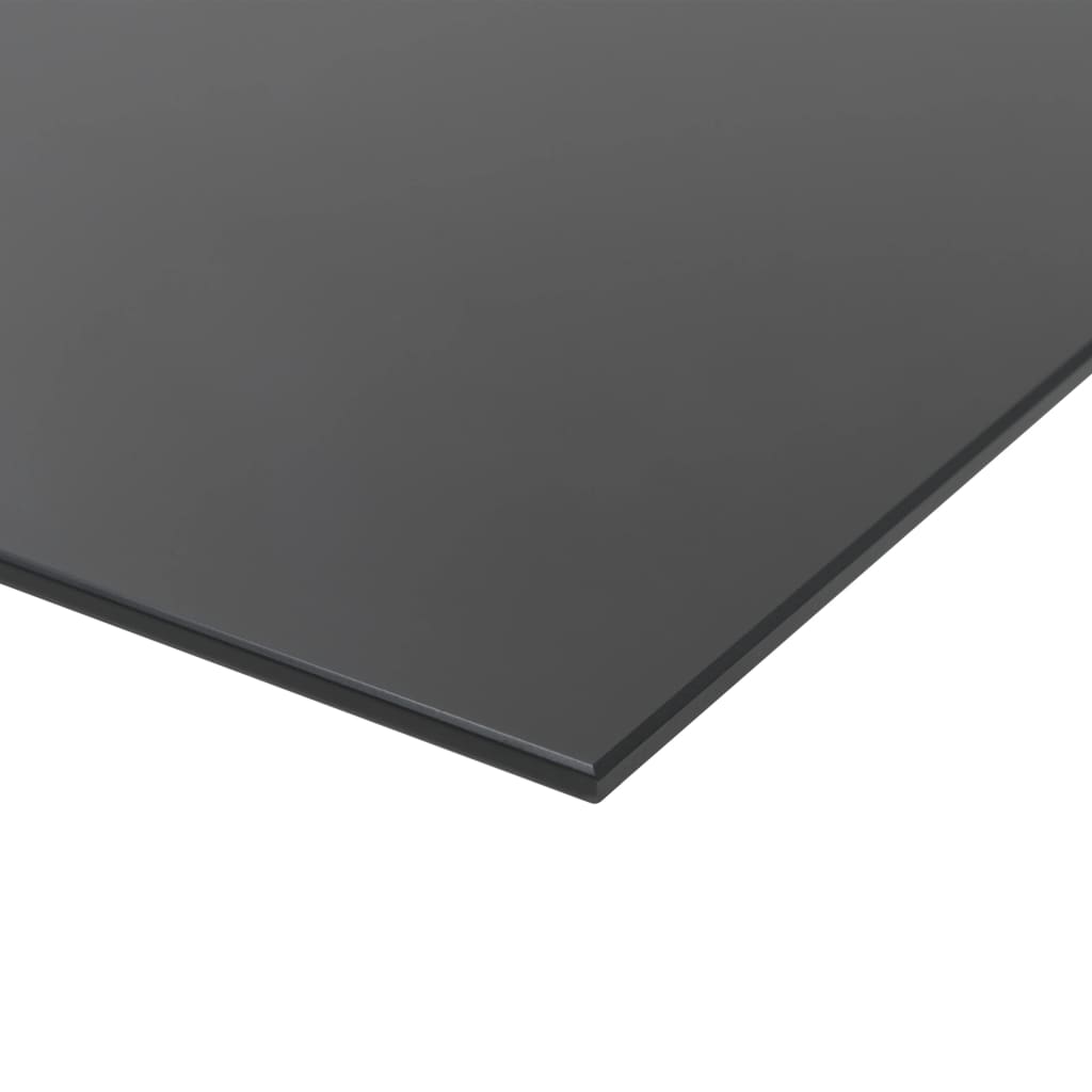 vidaXL Stenska magnetna črna tabla iz stekla 100x60 cm