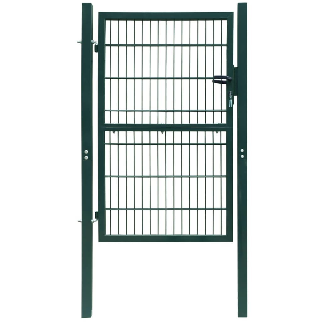 vidaXL 2D ograjna vrata (enojna) zelena 106x210 cm