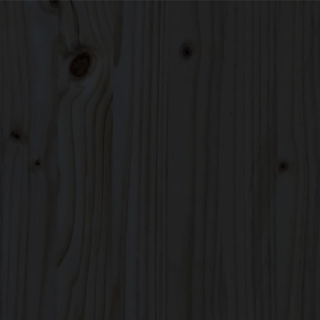 vidaXL Posteljni okvir iz trdne borovine 180x200 cm črn