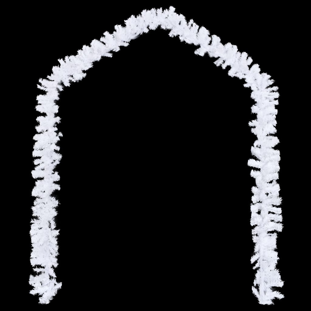 vidaXL Božične girlande 4 kosi bele 270 cm PVC