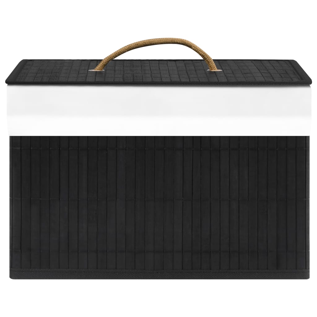 vidaXL Škatle za shranjevanje iz bambusa 4 kosi črne
