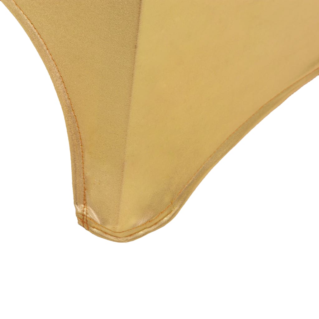 vidaXL Prevleke za stol raztegljive 25 kosov zlate barve