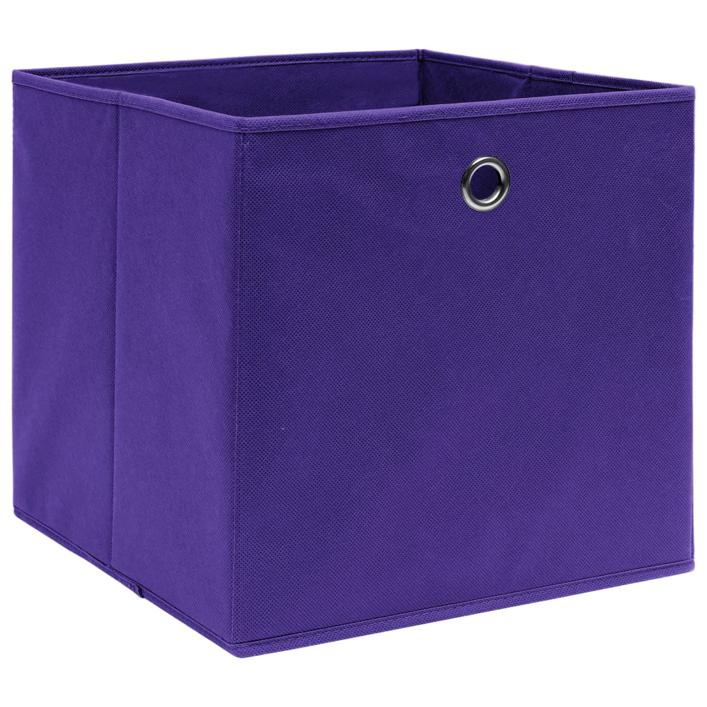 vidaXL Škatle za shranjevanje 4 kosi vijolične 32x32x32 cm blago