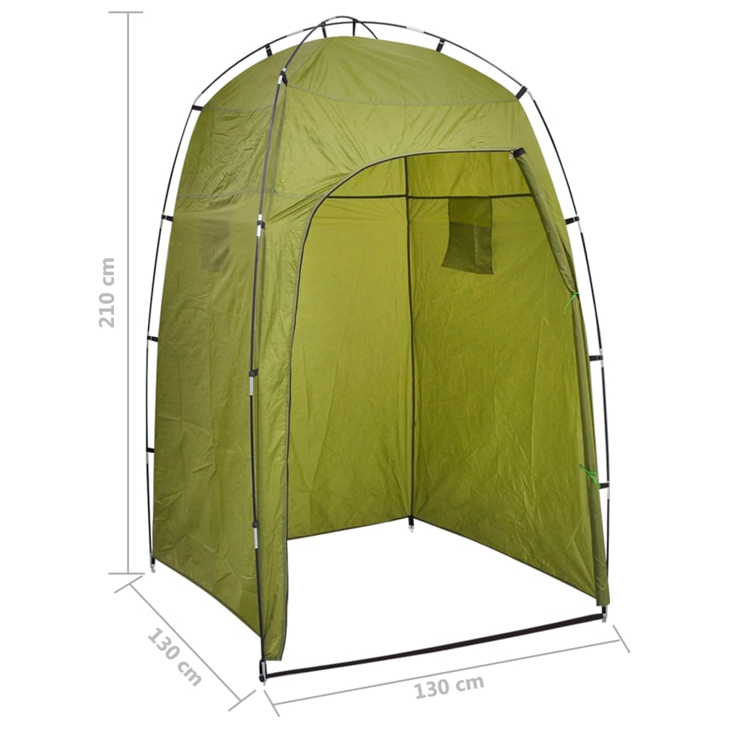 vidaXL Prenosno stranišče za kampiranje s šotorom 10+10 L