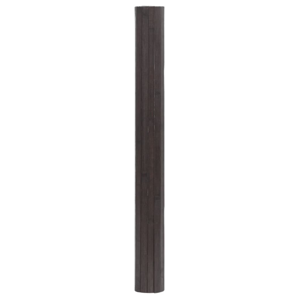 vidaXL Preproga pravokotna temno rjava 100x100 cm bambus