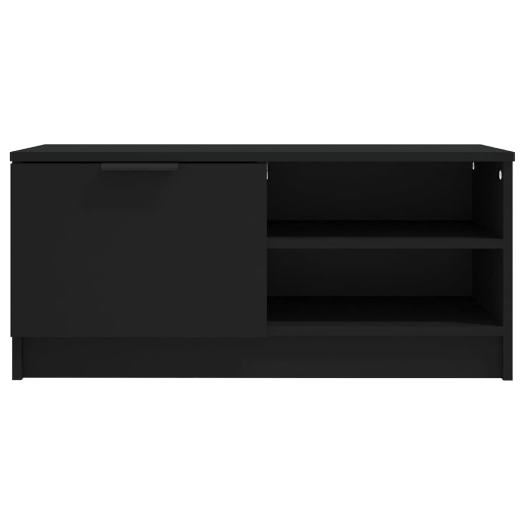vidaXL TV omarica 2 kosa črna 80x35x36,5 cm konstruiran les