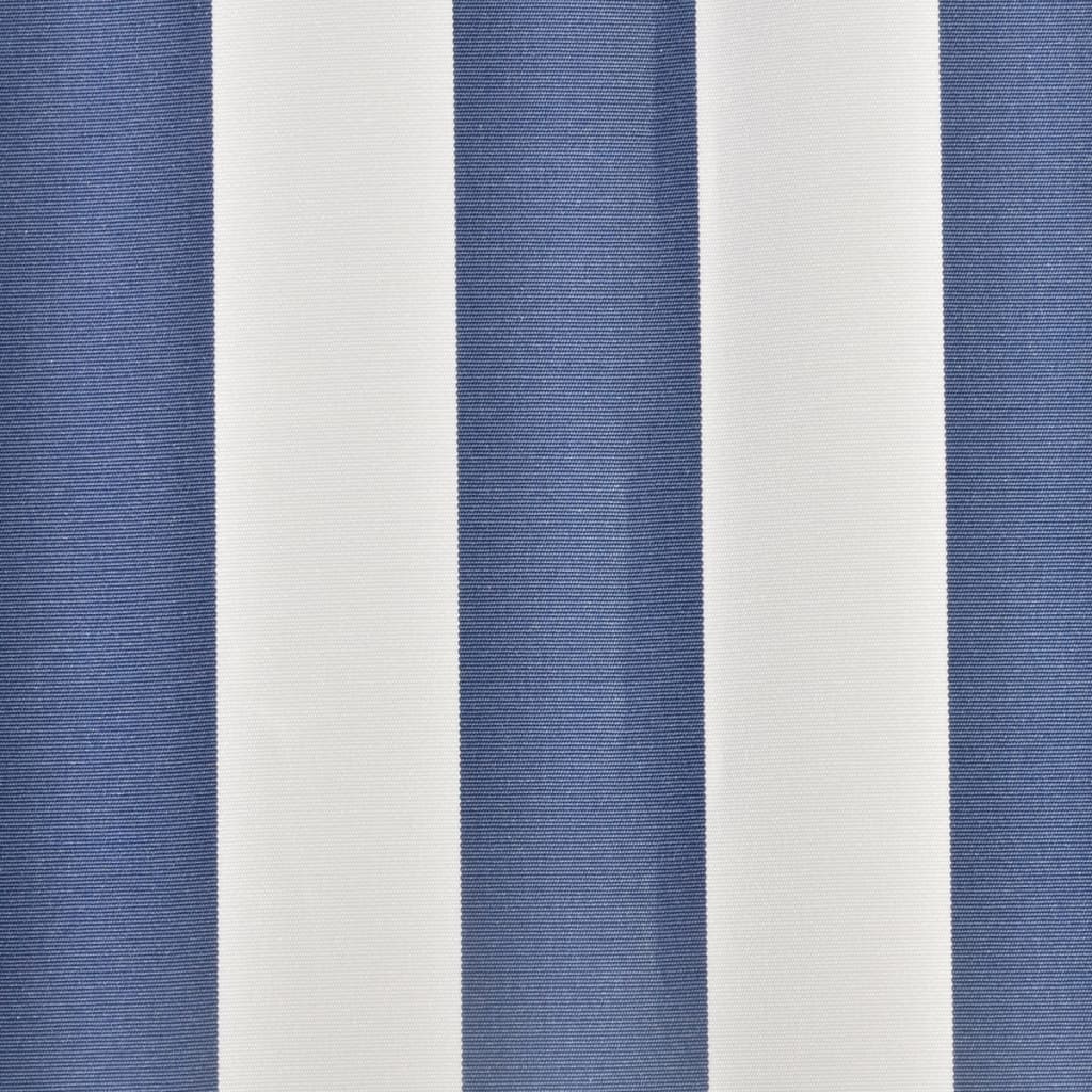vidaXL Tenda iz platna 500x300 cm modra in bela